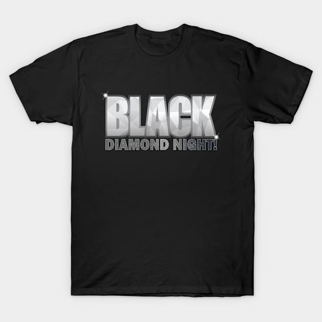 Black Diamond Night T-Shirt by G-Art Swiss